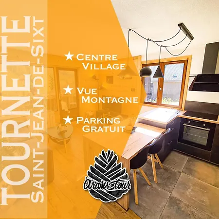 Appt Tournette - Centre Village, Vue Montagne - Aravistour Saint-Jean-de-Sixt Exterior foto